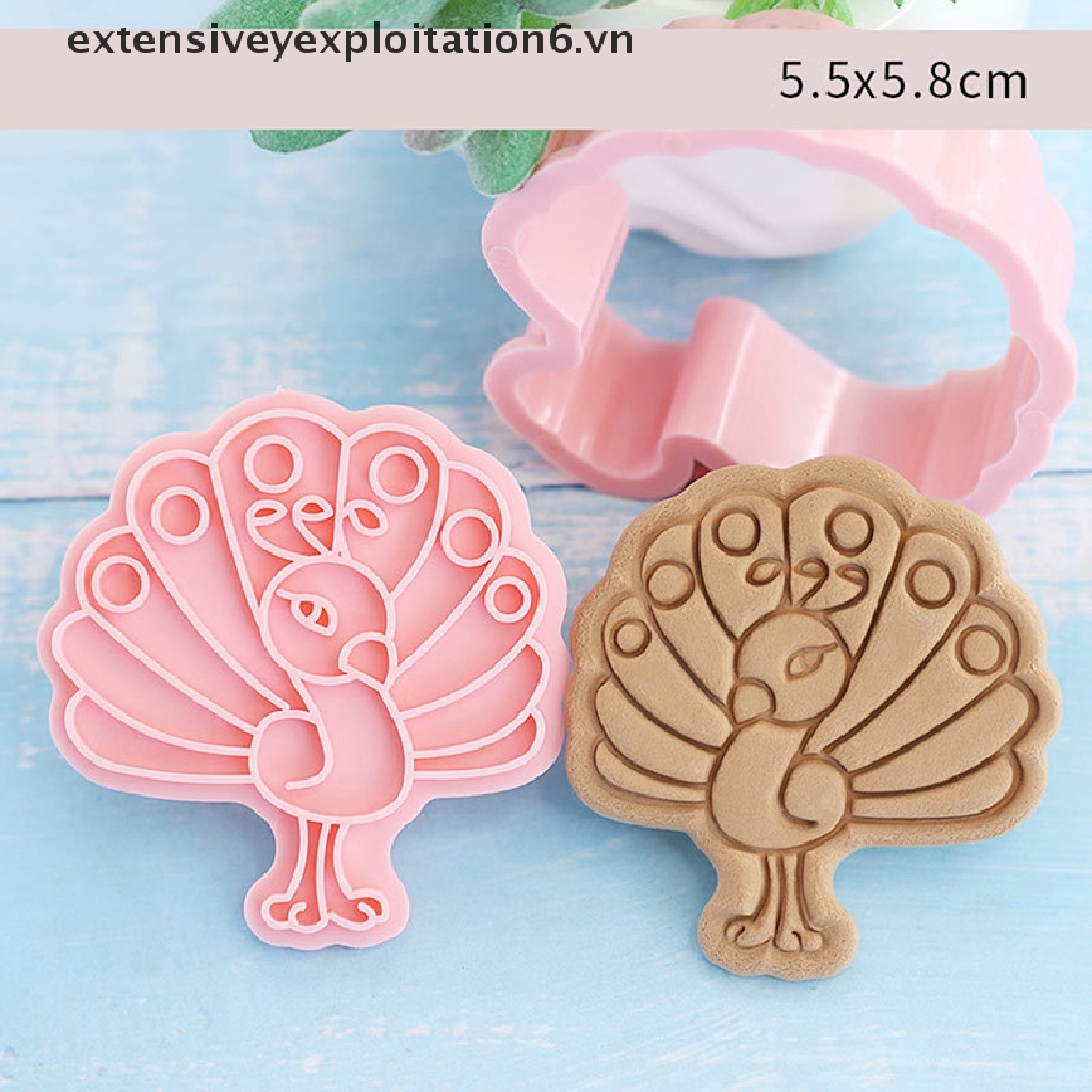 Bộ 8 Khuôn Cắt Bánh Quy Hình Động Vật Dễ Thương