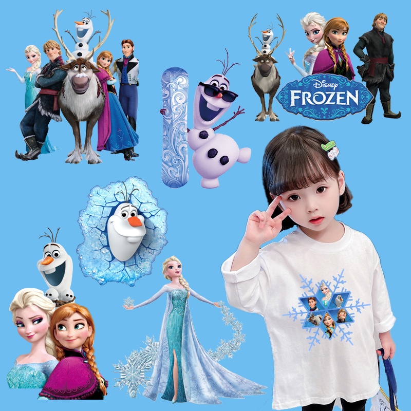 Sticker Ủi Thêu Hình Công Chúa Elsa Anna Disney