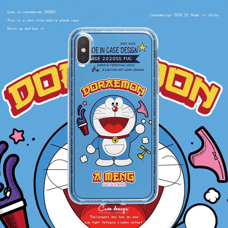 Ốp Điện Thoại Mềm Hình Doraemon Cho IPhone 11 Pro Max 7 Plus 8 Plus X XR XS Max SE 12 Pro Max 13 Pro Max 14 Pro Max 12 13