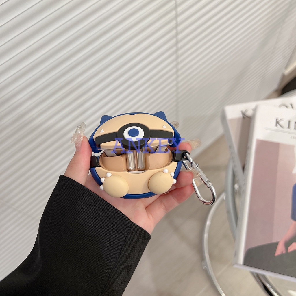 Oppo Enco Air 3 / Air 2 Pro / Buds 2 Vỏ Bảo Vệ Hộp Sạc Tai Nghe Bằng Silicon Hình Khủng Long Có Móc Treo Tiện Dụng