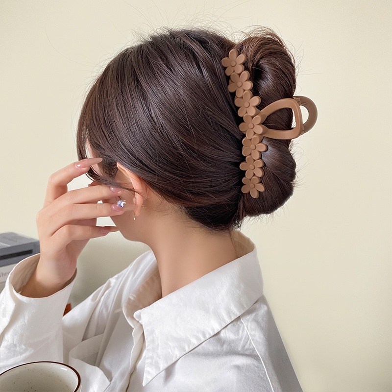 Kẹp Tóc Hình Hoa / Cá Mập Phong Cách Vintage Hàn Quốc Cho Nữ