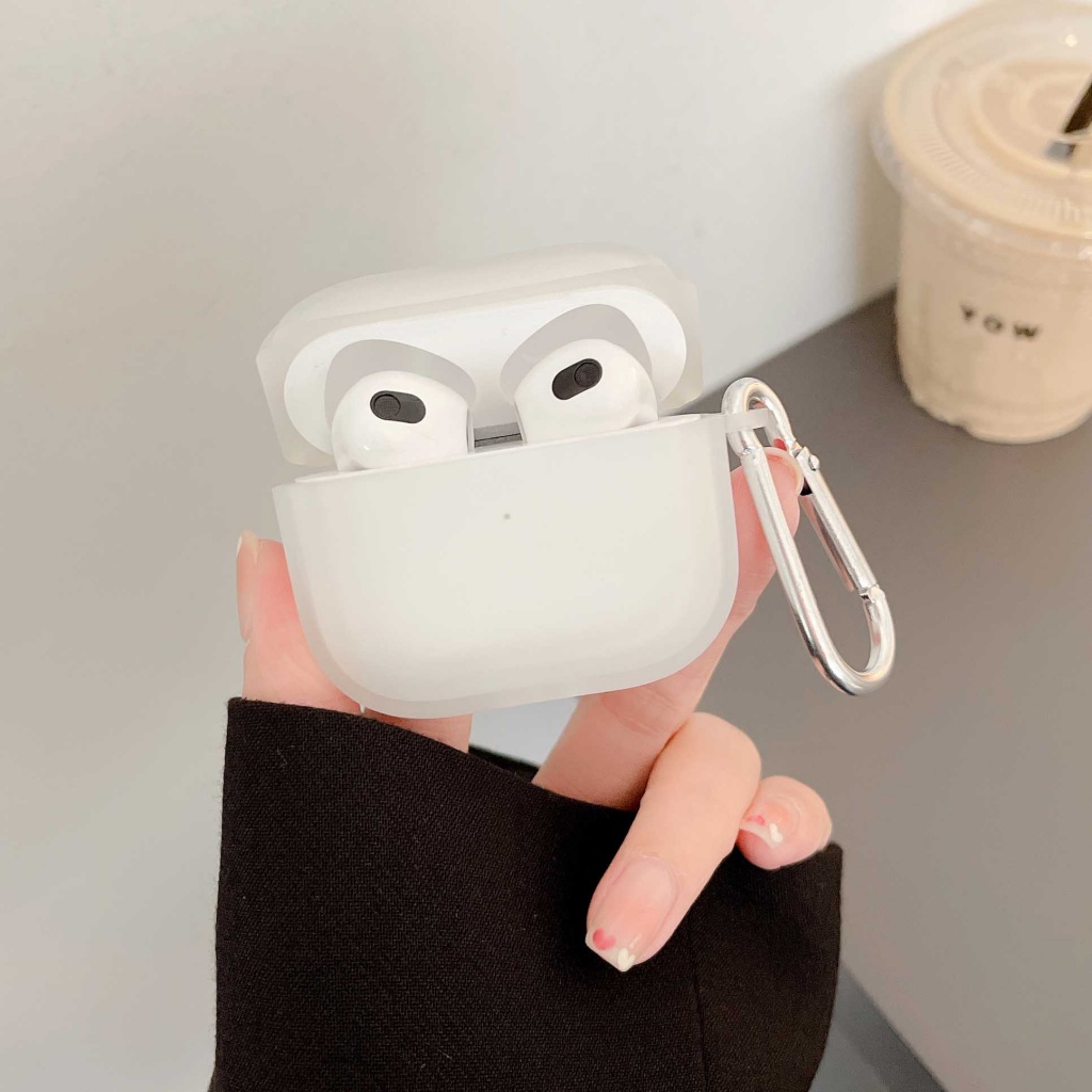 Vỏ Bảo Vệ Hộp Sạc Tai Nghe Airpods 1 2 3 Pro 2 Bằng Silicon Màu Nhám Thời Trang