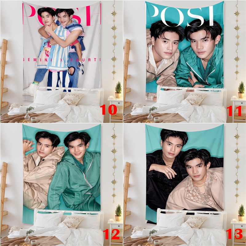 Thảm Treo Tường Trang Trí Phòng Ngủ / Ký Túc Xá Bằng Polyester GeminiFourth Kèm Kẹp