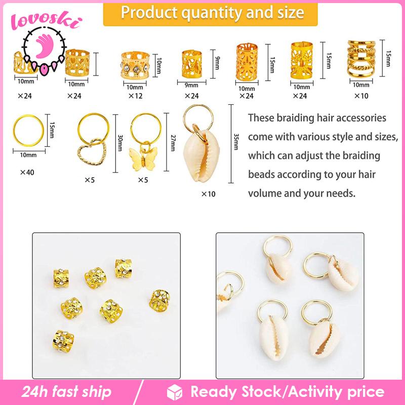 [Lovoski] Set 202 Hạt Trang Sức Mặt Dây Chuyền Trang Sức Cho Cô Dâu Trong Ngày Cưới