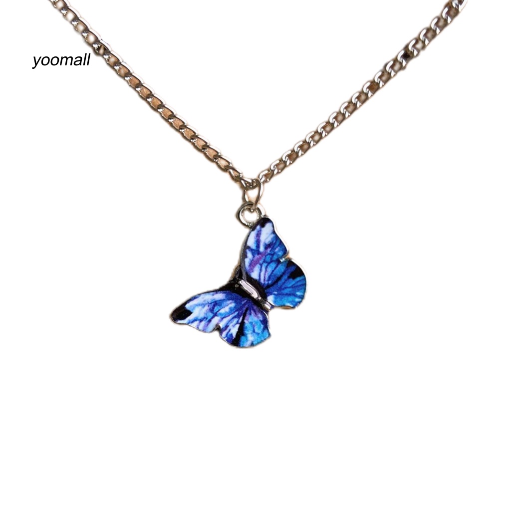 Vòng cổ Mặt Hình Bướm Bằng Hợp Kim Sáng Tạo Cho Nữ