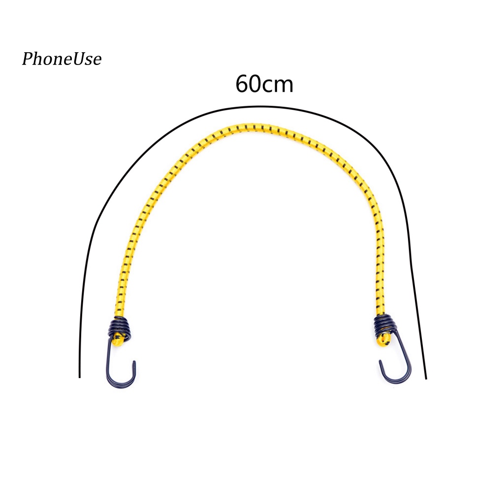 Pu Set 2 Dây Bungee 60cm Đa Năng Độ Co Giãn Cao Bền Cao Thông Dụng Cho Hành Lý Ngoài Trời