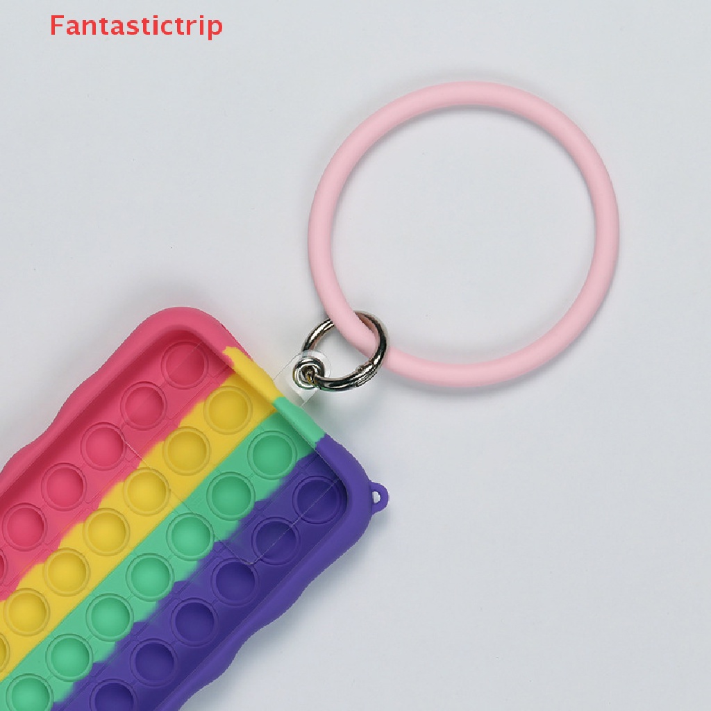 [Fantastictrip] Vòng Đeo Tay Điện Thoại Bằng Silicon Màu Trơn Chống Rơi Chống Thất Lạc Mới