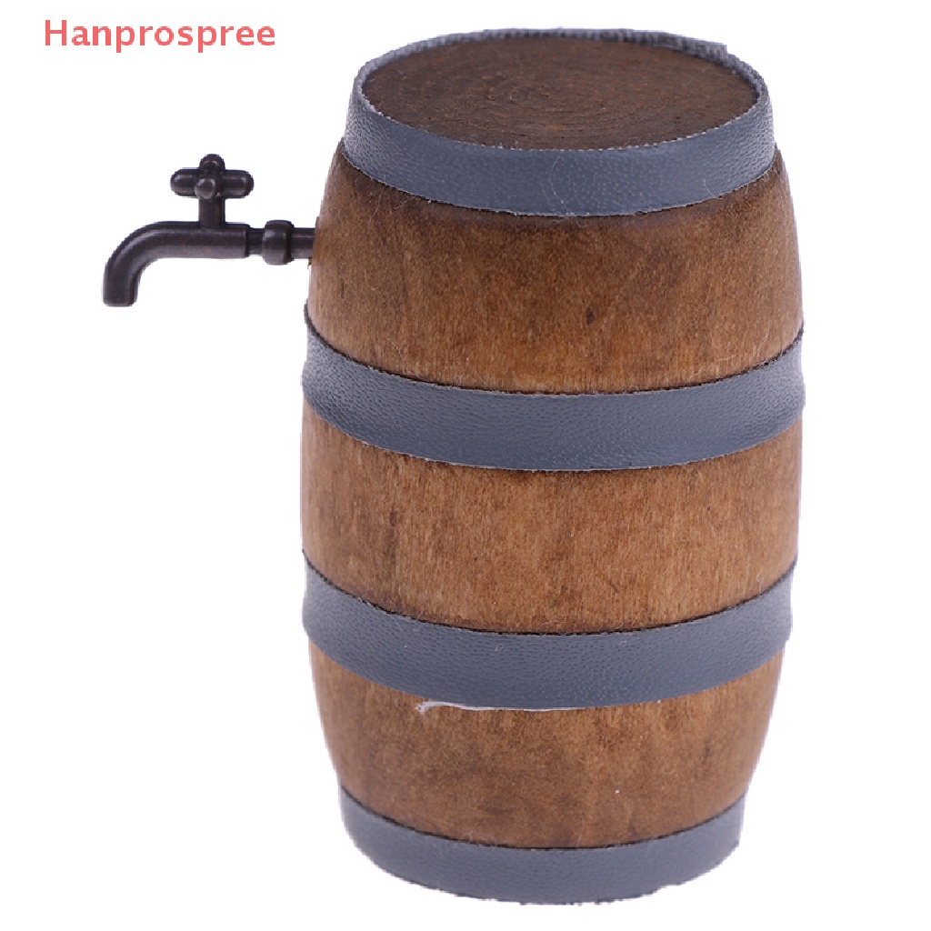 Mô Hình Thùng Rượu mini Tỉ Lệ 1: 12 Trang Trí Nhà Búp Bê