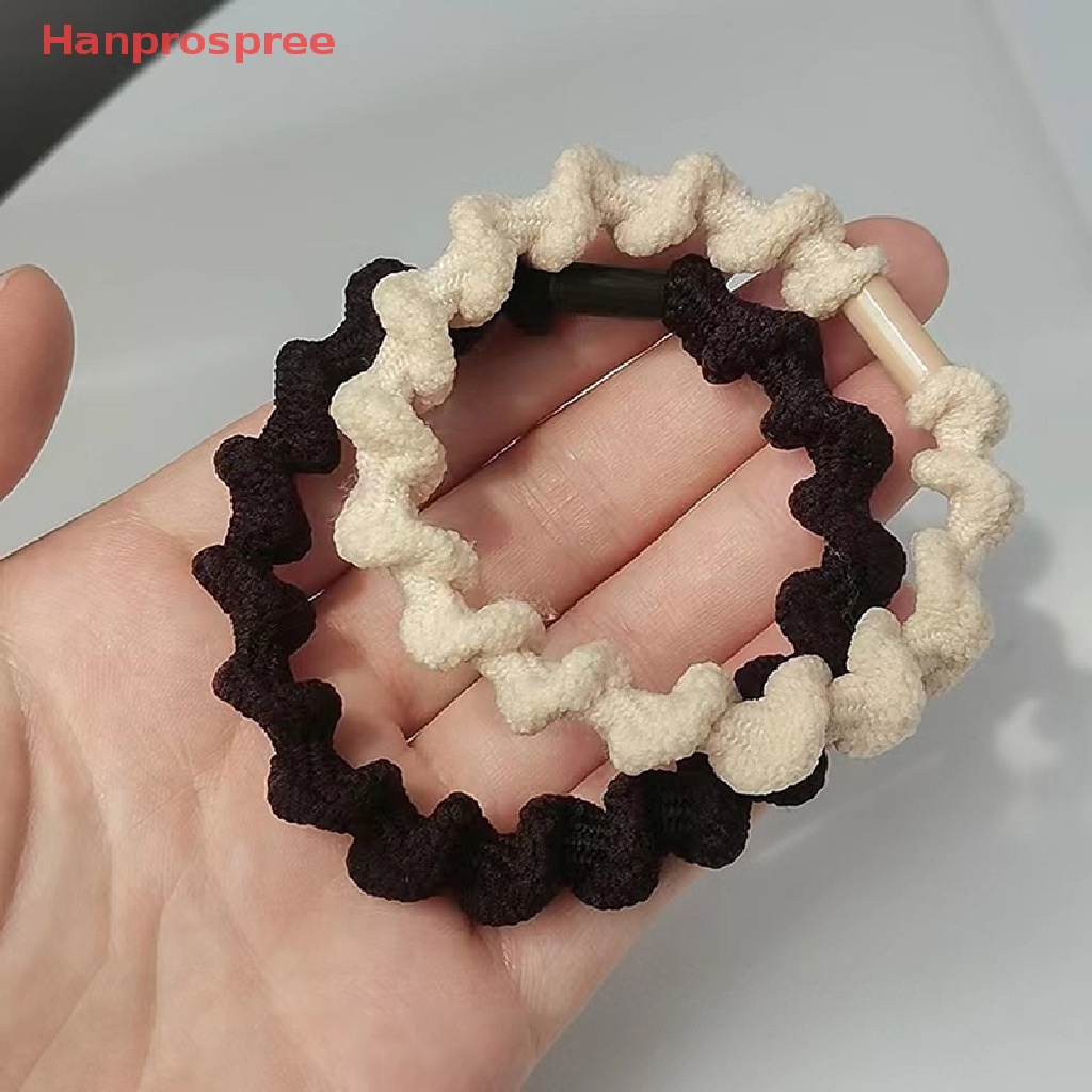 Bộ 10 Dây Buộc Tóc Cao Su Màu Cà Phê Đơn Giản Siêu Bền