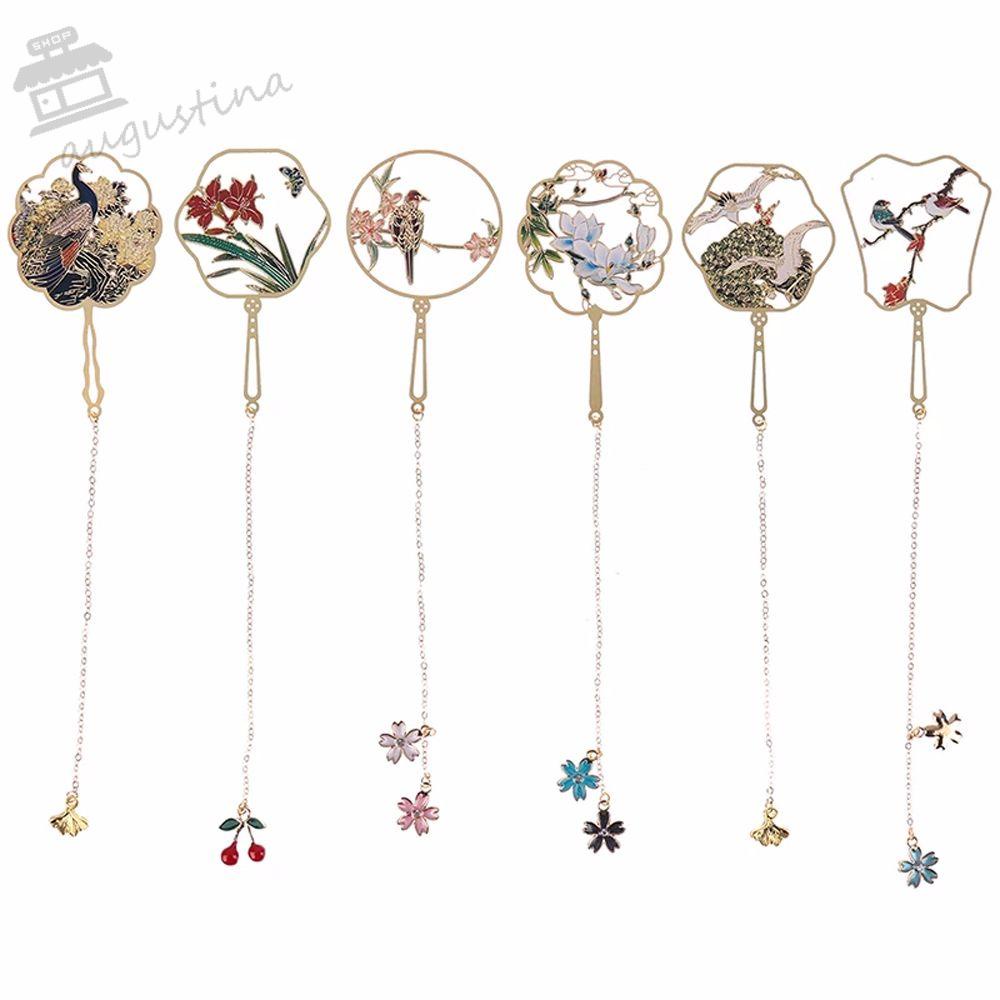 Thẻ Đánh Dấu Trang Sách Bằng Kim Loại Đồng Thau Màu Sắc Retro