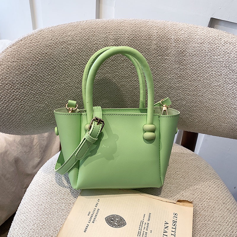 Túi Đeo Chéo Hình Vuông Nhỏ Màu Kẹo Ngọt Thời Trang Cho Nữ