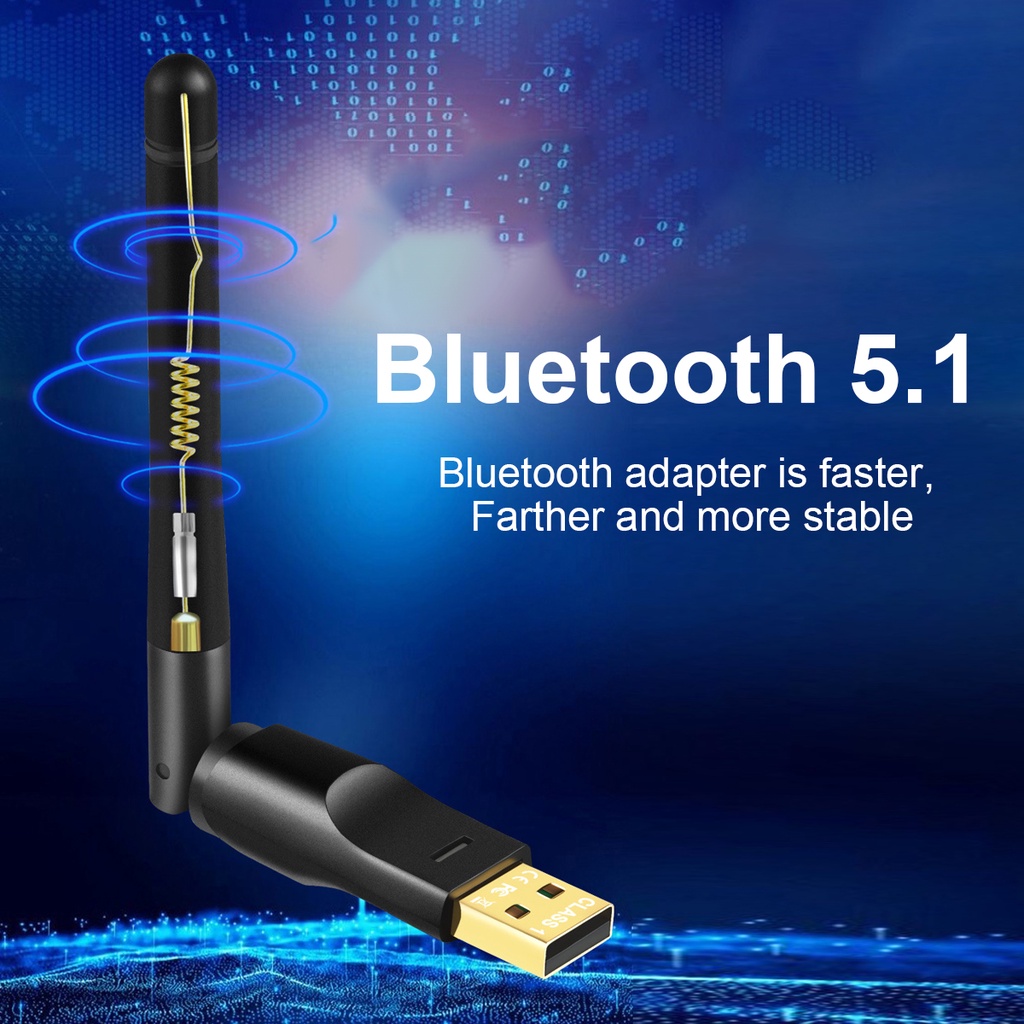 Bộ chuyển đổi FONKEN USB bluetooth 5.1 / 5 3 100m dongle aptx cho máy in / bàn phím / chuột không dây
