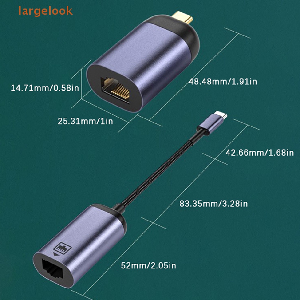Giắc Chuyển Đổi USB Type C 3.1 RJ45 Chất Lượng Cao