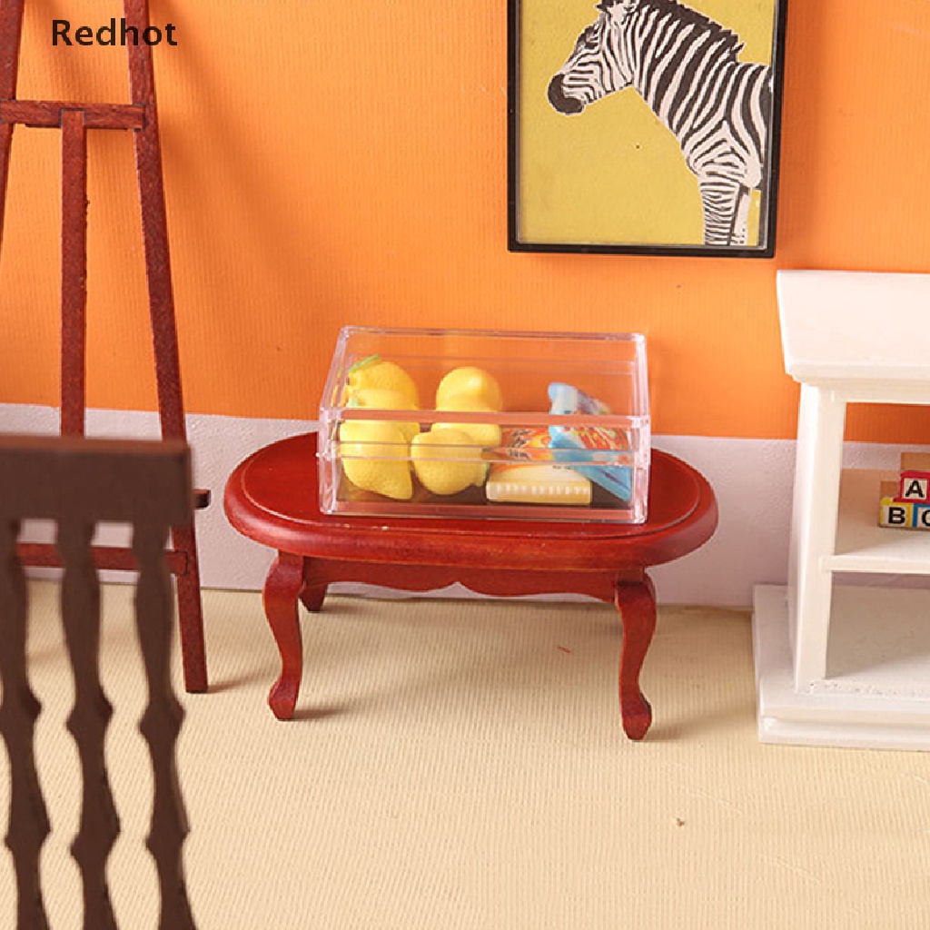 Hộp Đựng Đồ Mini Trong Suốt Trang Trí Nhà Búp Bê Tỉ Lệ 1 / 12