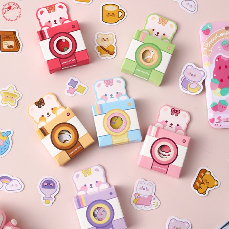 Bộ 40 Miếng Dán Hình Gấu 40 Cái Trang Trí Sổ Tay DGE RYVN