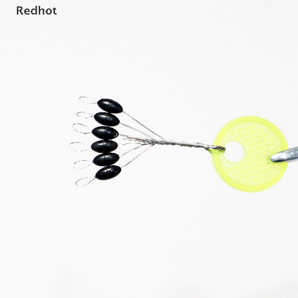 Bộ 120 Túi 20 Mồi Câu Cá Bằng Cao Su Màu Đen Hình Oval