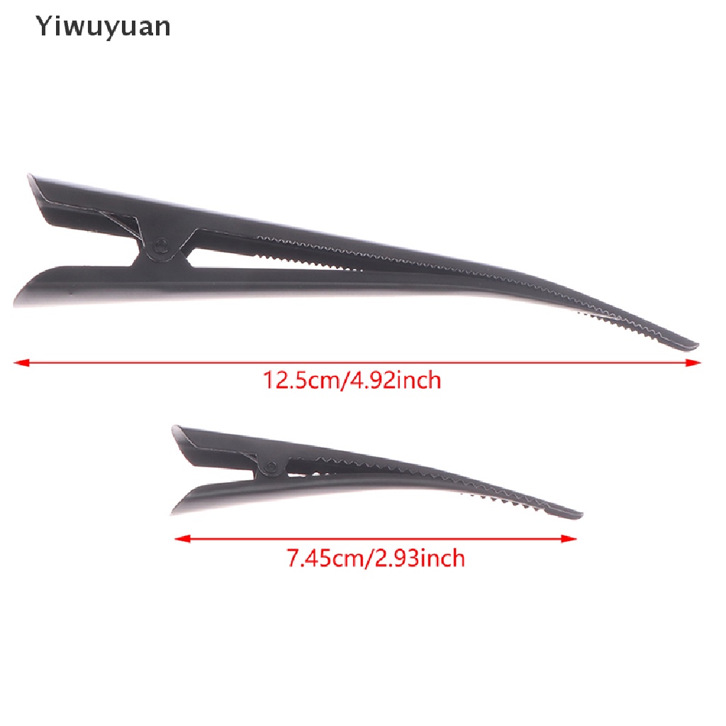 Bộ 4 Kẹp Tóc Mỏ Vịt Dài 12.5cm Bằng Kim Loại Màu Đen