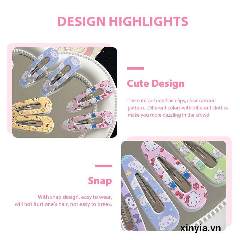 Kẹp Tóc Hình Mèo Cinnamoroll Hoạt Hình Dễ Thương Cho Nữ