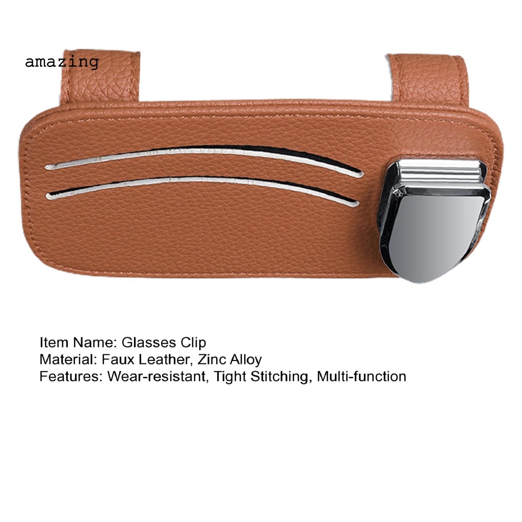 Kẹp Giữ Thẻ / Kính Mát Gắn Tấm Che Nắng Xe Hơi Tiết Kiệm Không Gian