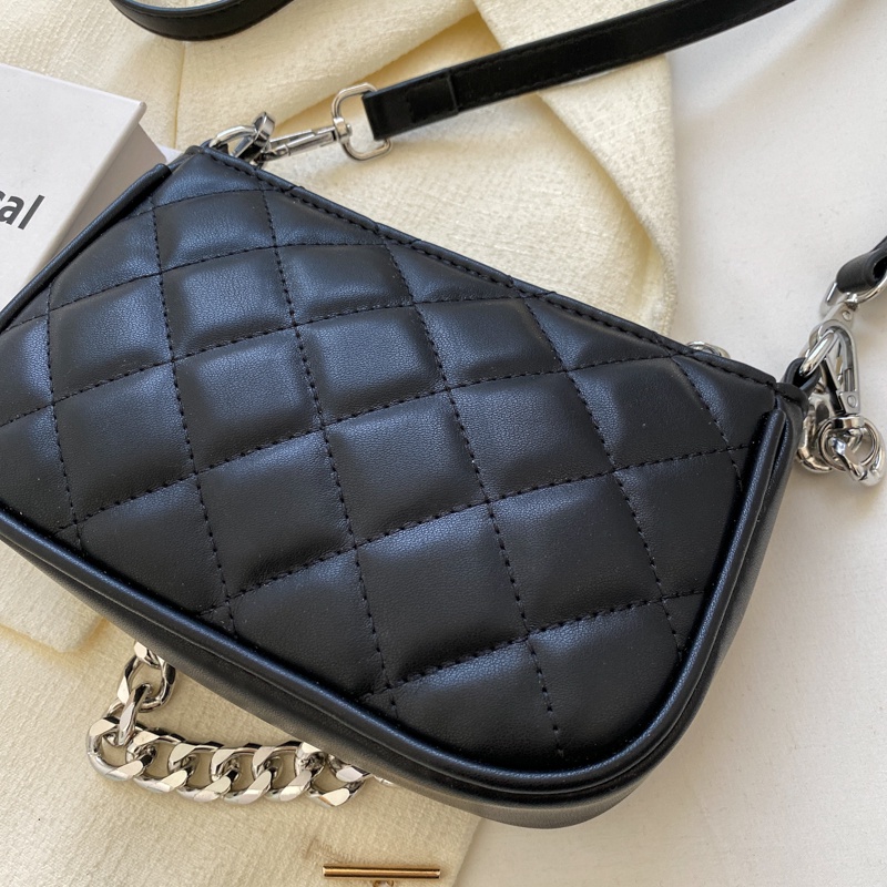 Túi Xách Da PU Đeo Chéo Màu Trơn Thời Trang Chất Lượng Cao Cho Nữ