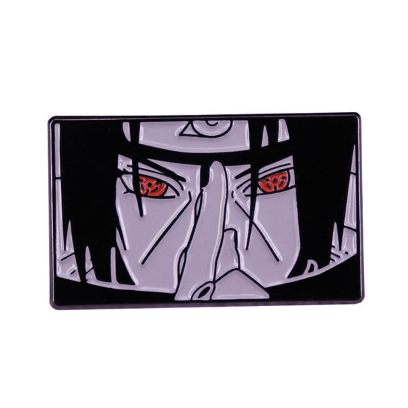 Huy Hiệu Cài Áo Kim Loại Hình Nhân Vật Uchiha Sasuke Trong Phim Naruto