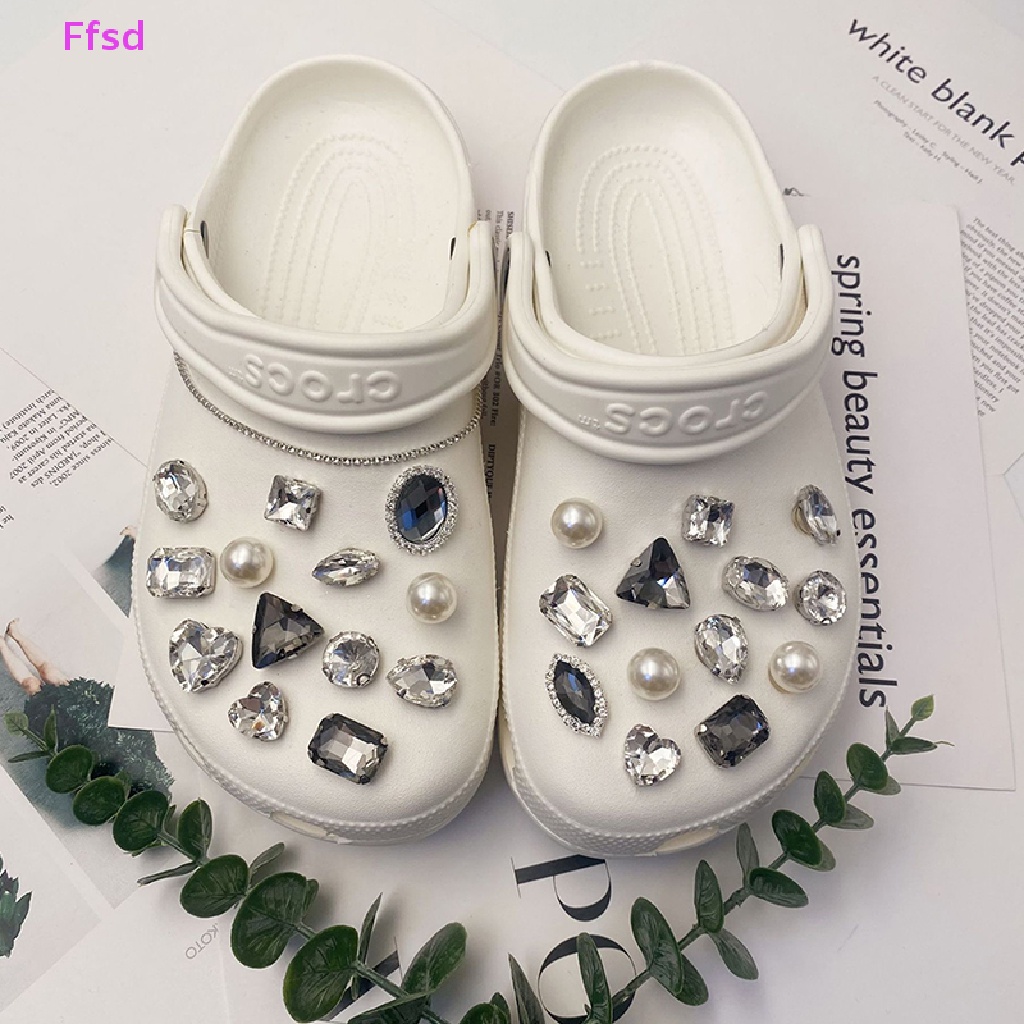 {Ffsd} Phụ Kiện Khóa Dây Giày Có Thể Tháo Rời Đính Đá Diy Bán Chạy