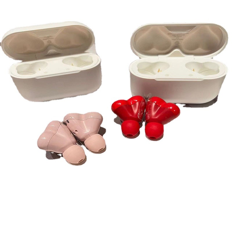 Tai Nghe Bluetooth 2023 Âm Thanh HiFi Hình Trái Tim Màu Hồng / Tím Dễ Thương Chất Lượng Cao Phong Cách Nhật Bản Thích Hợp Làm Quà Tặng Sinh Nhật Cho