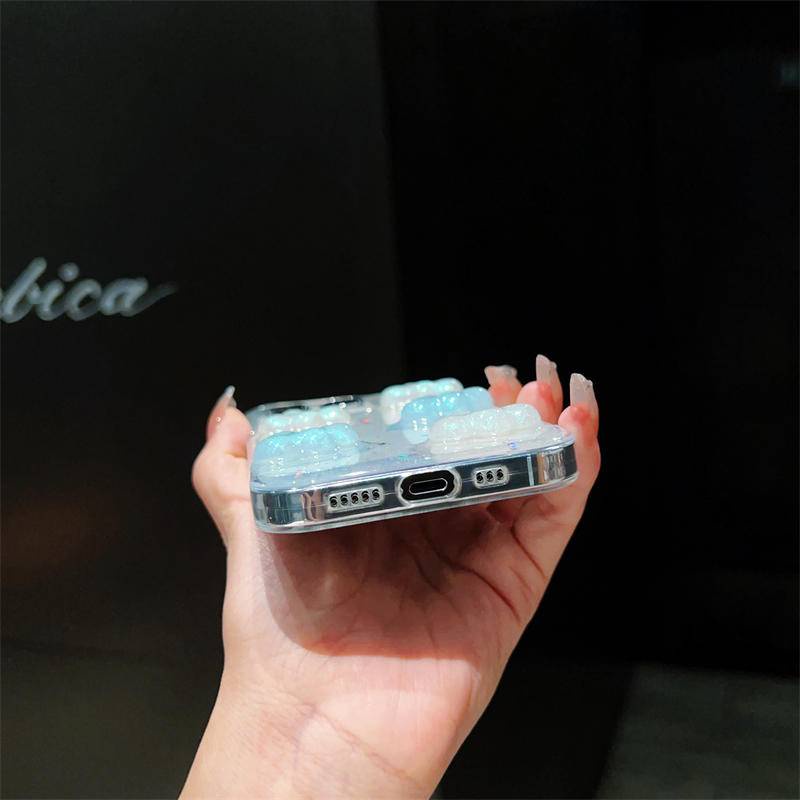 Ốp Điện Thoại Silicon Mềm Hình Đám Mây 3D Cho iPhone 14 13 12 11 Pro MAX Plus X XS MAX XR 7 8 Plus SE 2022 2020 14Plus 13Mini 12Mini