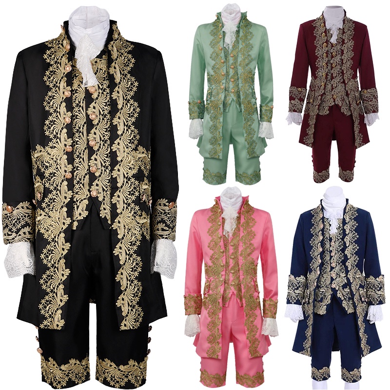 Áo Sơ Mi Phong Cách Trung Cổ Châu Âu Retro Hoàng Tử Cưỡi Ngựa Hàng Năm Cho Nam Nữ