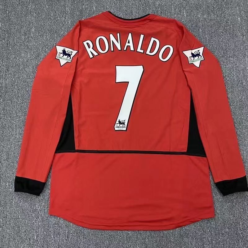 2002 / 2003 / 2004 Áo Thun Tay Ngắn Và Tay Dài Của BECAHAM C.Honaldo VAN Niselrooy ROONEY ROONEY