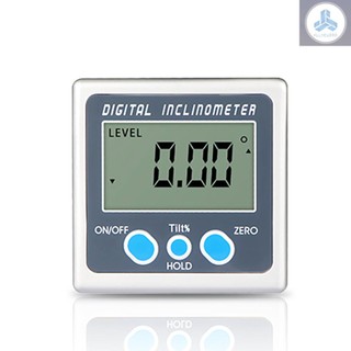 Multi-functional Digital Inclinometer Zinc Alloy Shell 360° Electronic Protractor Mini Digital Angle Gauge with Magnet