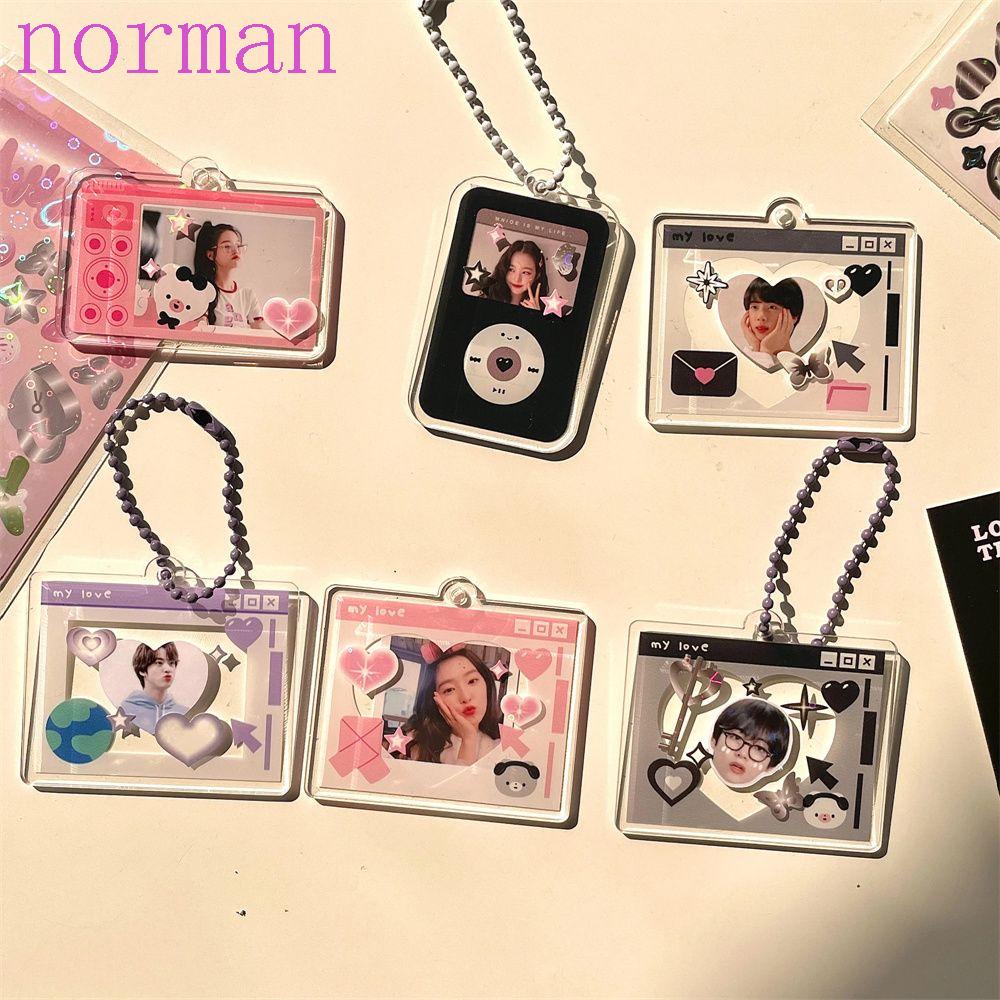 Khung Ảnh Treo Chìa Khóa / Ba Lô / Thẻ Hình Thần Tượng NORMAN Kích Thước 1 Inch