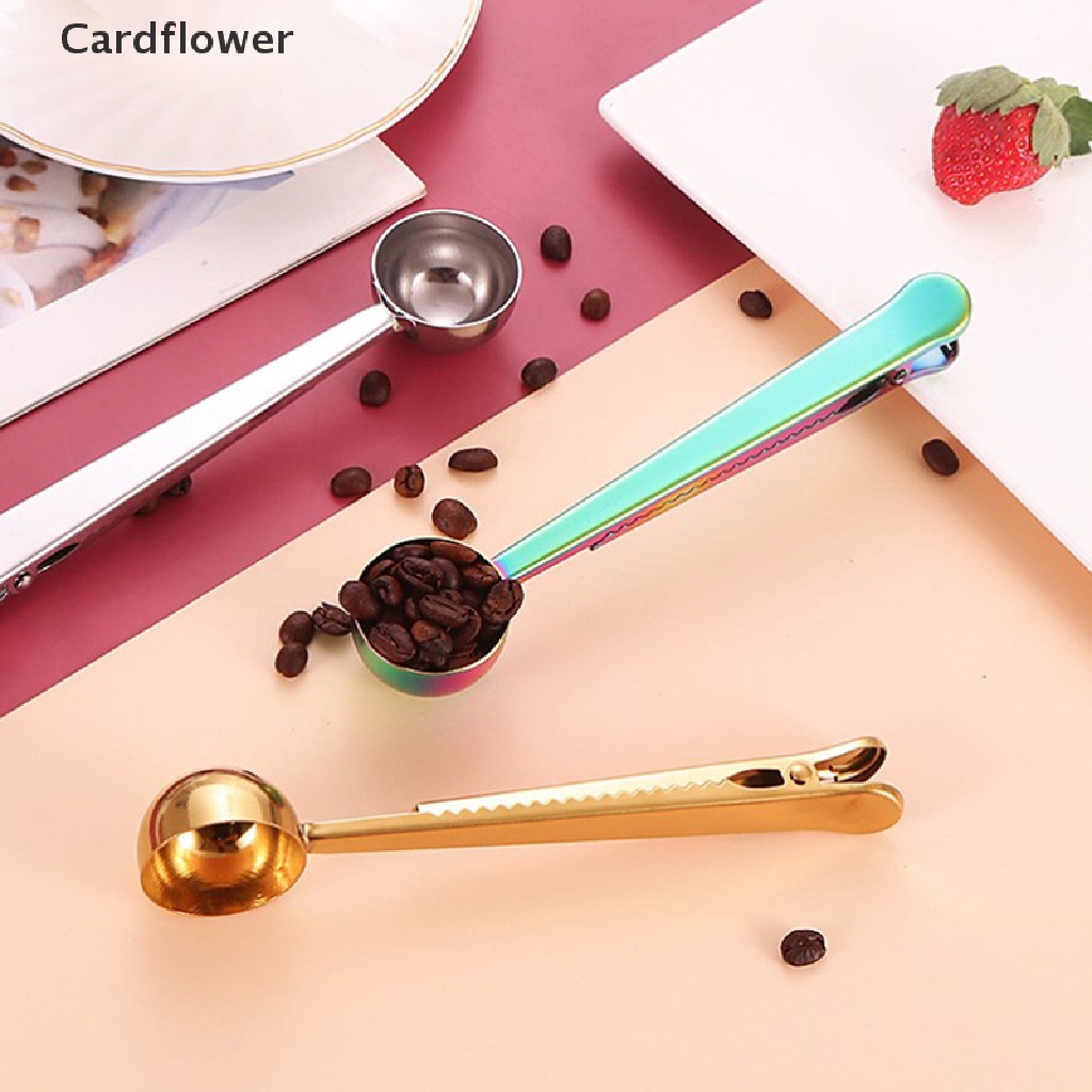 1 Muỗng Đong Cà Phê Bằng Thép Không Gỉ Có Kẹp Niêm Phong Túi Đựng