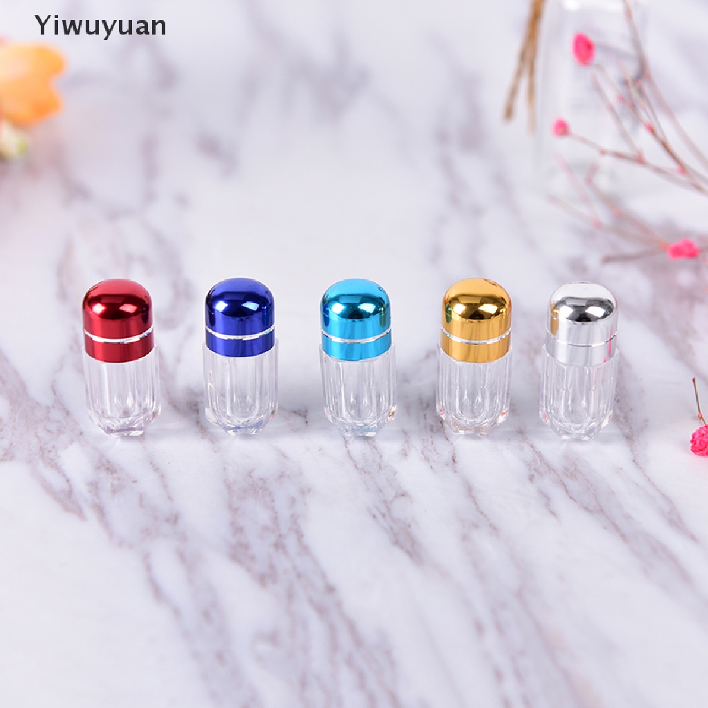 < Yiwuyuan > 5 Cái Gela Rỗng Chất Lượng Cao 0# Mũ Gel Trong Suốt Hình Viên Con Nhộng Nhiều Màu Sắc Vogue Đang Giảm Giá
