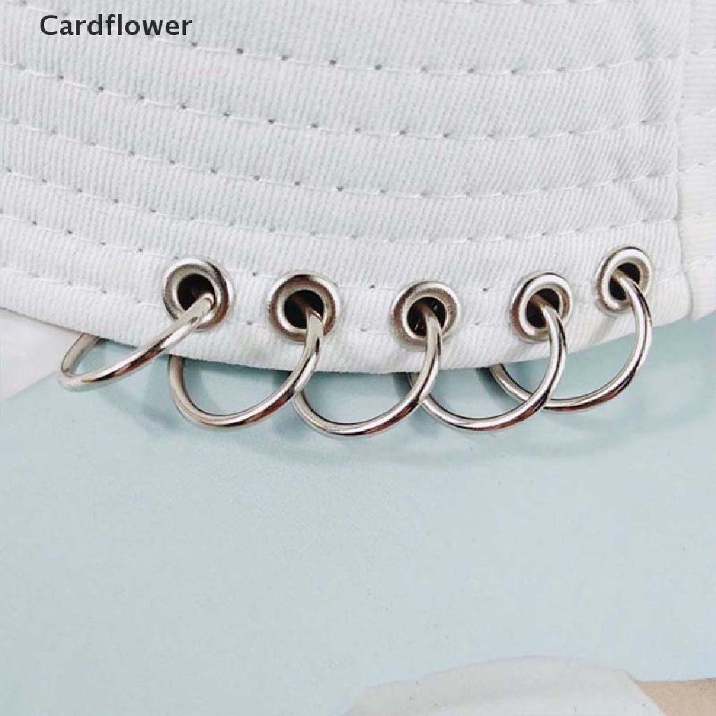 < Cardflower > Mũ Bucket Chống Nắng Mùa Hè Có Vòng Ghim Thời Trang Unisex