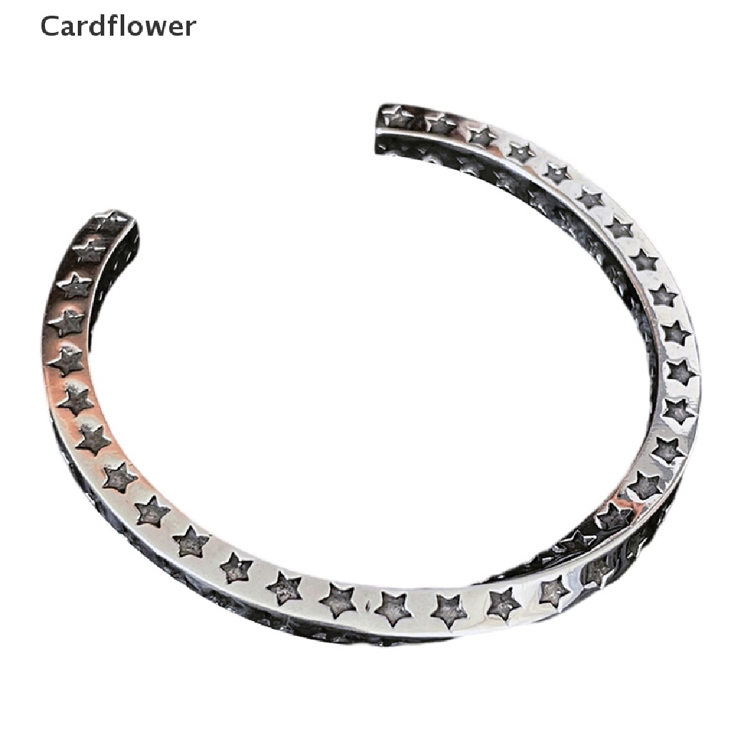 < Cardflower > Vòng Tay Xoắn Mạ Bạc Vintage Quà Tặng Thời Trang Nam Và Nữ