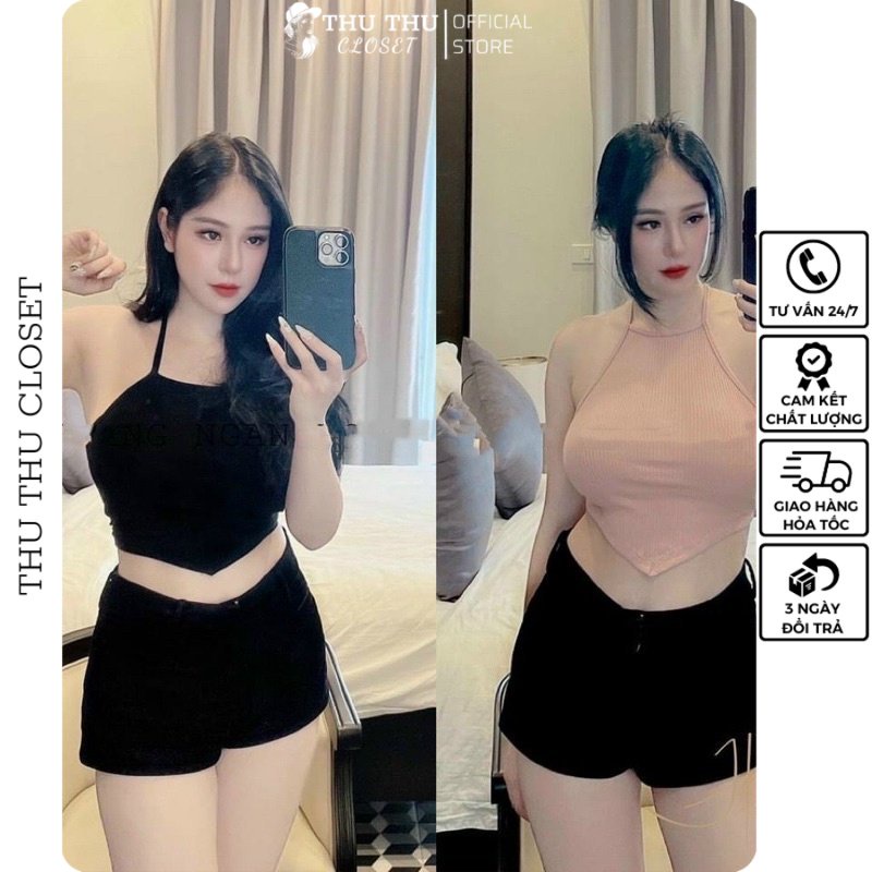 Áo yếm nữ đan lưng 7 màu siêu đẹp
