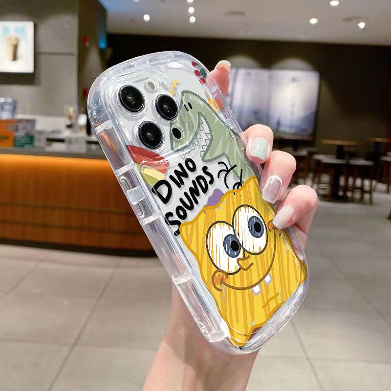 ✅Ốp Điện Thoại Mềm Trong Suốt Chống Sốc Hình Khủng Long Cho Iphone 13 XrPromax14 / 11xs12 / 7 8p / TTL3