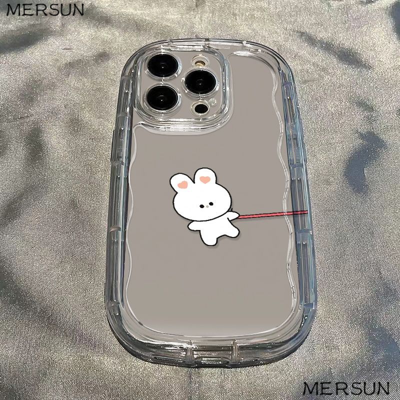 ✅Ốp Điện Thoại Mềm Chống Sốc In Hình Thỏ Trắng Cho Iphone Xr 8p promax / / Trong Suốt / 7xs1311iPhone1412 T1T9