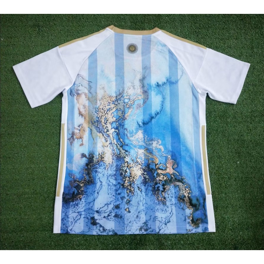 Áo Thun Thể Thao Tay Ngắn Nhanh Khô In Hình Bản Đồ Argentina Mùa Giải Jersey S-XXL 23-24