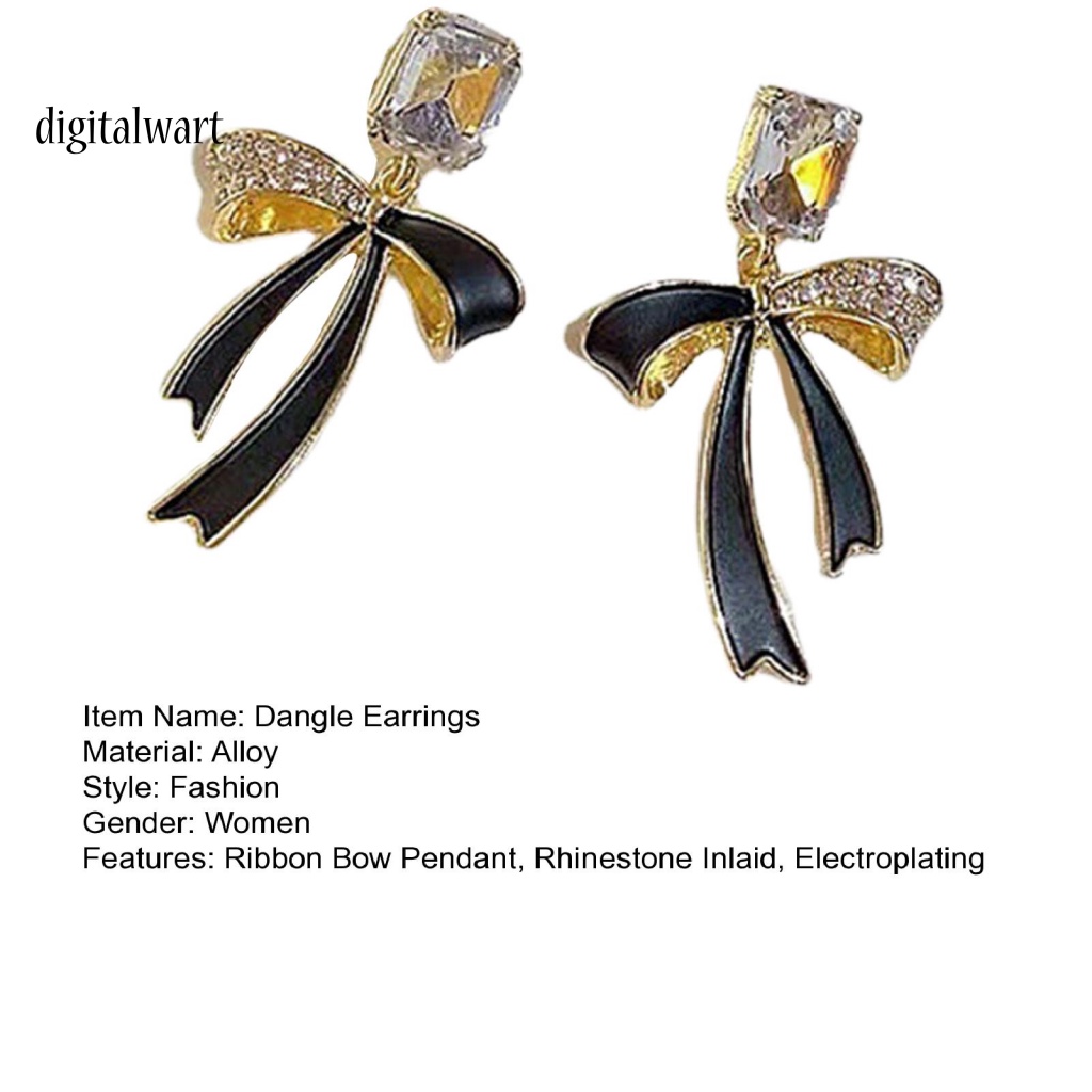 Kỹ Thuật Số| 1 Đôi Bông Tai Hình Học Đính Đá Lấp Lánh Thời Trang Dành Cho Nữ