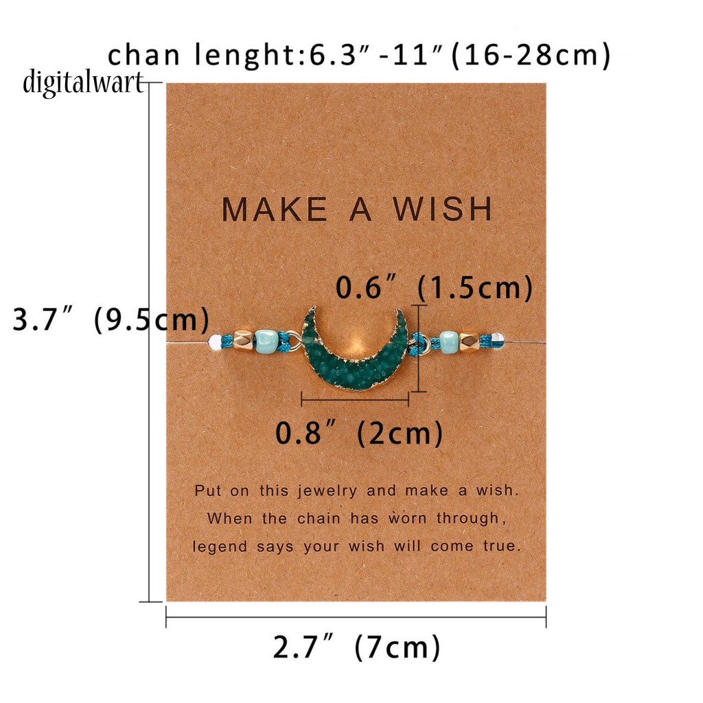 Kỹ Thuật Số| Vòng Tay Hạt Resin Thân Thiện Với Da Mặt Trăng Thời Trang Cho Nữ