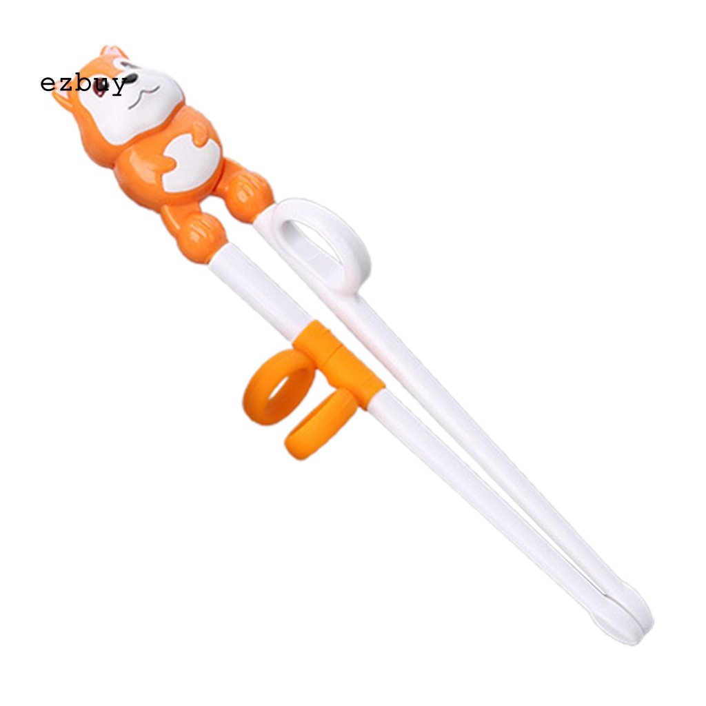 1 Đôi Đũa Chống Trượt Thiết Kế Hình Sóc Hoạt Hình 3D Cho Trẻ Em