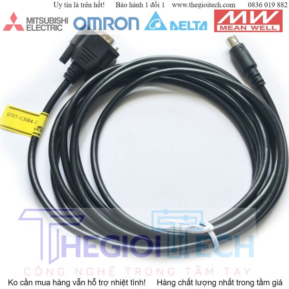 Cáp kết nối Mitsubishi HMI GT1000 PLC FX GT01-C30R4-8P (JX)