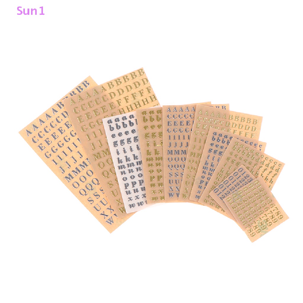 Set 3 Miếng Dán Hình Chữ Cái 3mm Trang Trí Đa Năng Tiện Dụng