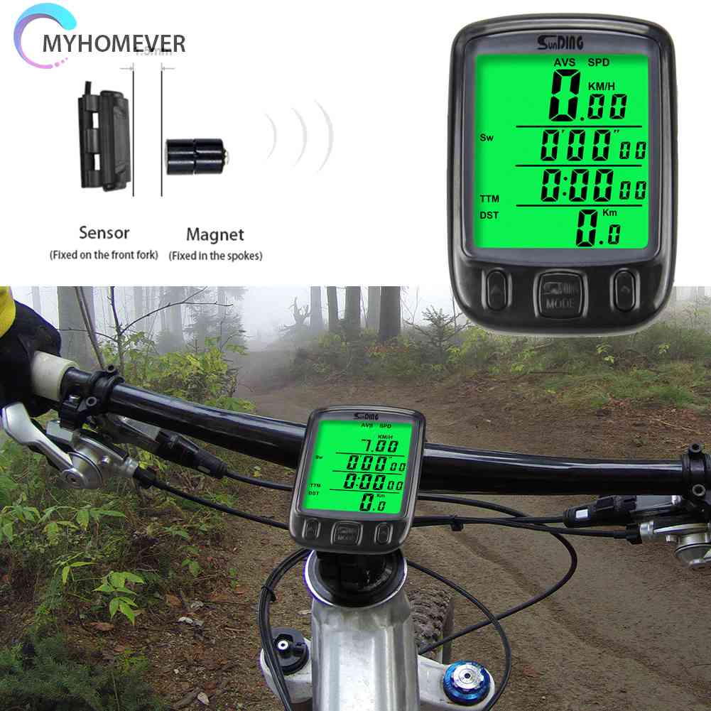 Đồng Hồ Đo Tốc Độ Có Dây Chống Nước Cho Xe Đạp