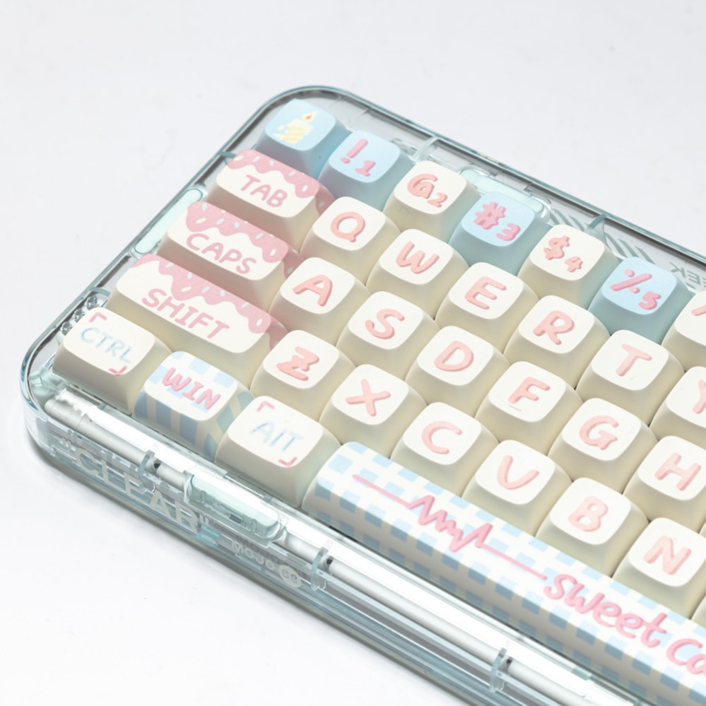 127 Phím Sweet Cake Keycaps XDA Profile dễ thương Bánh Ngọt PBT Dye Sub Bàn Phím Cơ Keycap
