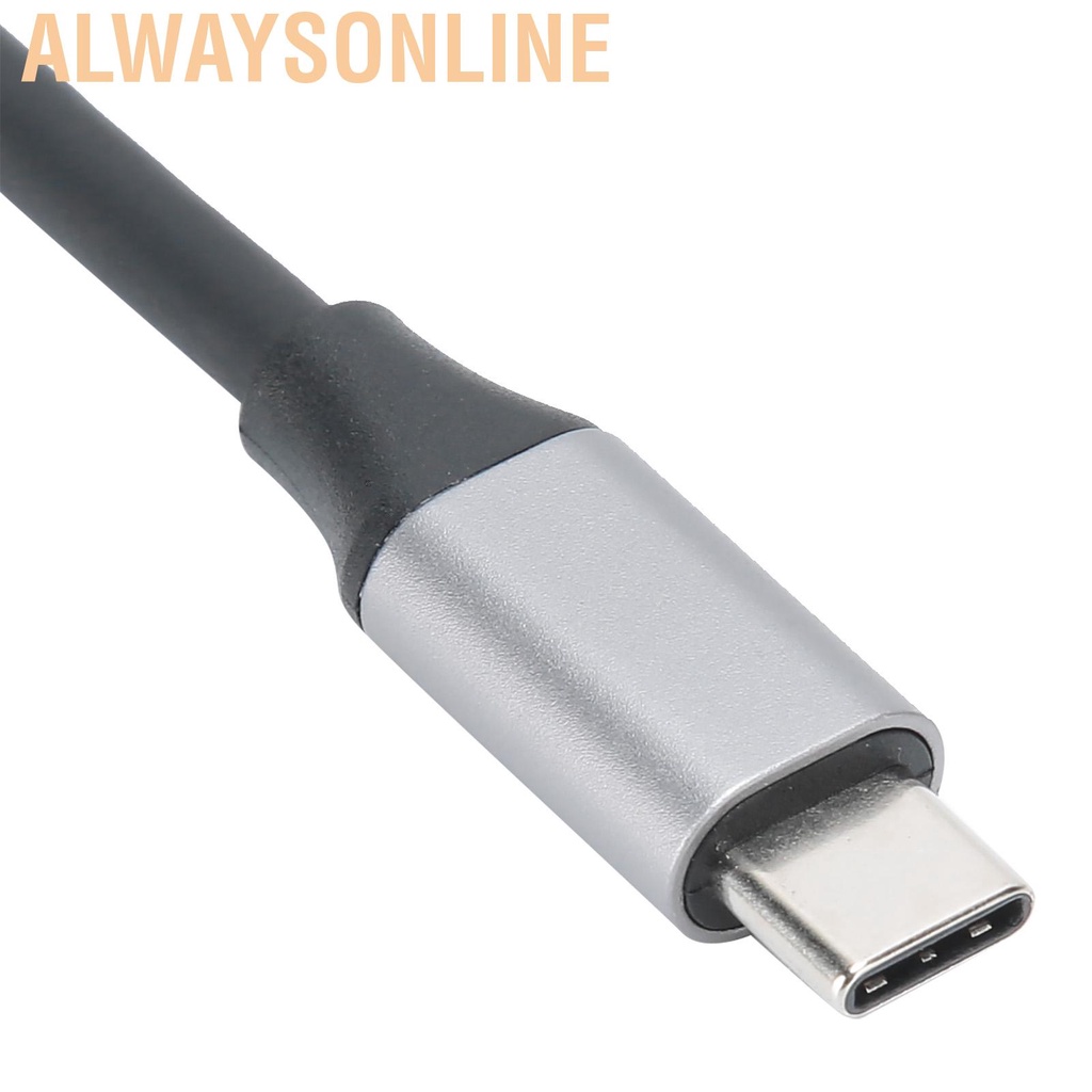 Alwaysonline Professional Portable Type‑C Male to Mini DP Adapter Cable Accessory for Windows