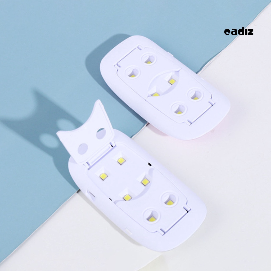 1 Bộ Đèn Hong Khô Sơn Móng Tay Một Nút Gấp Được Nguồn USB Kép Mini Nhanh Khô