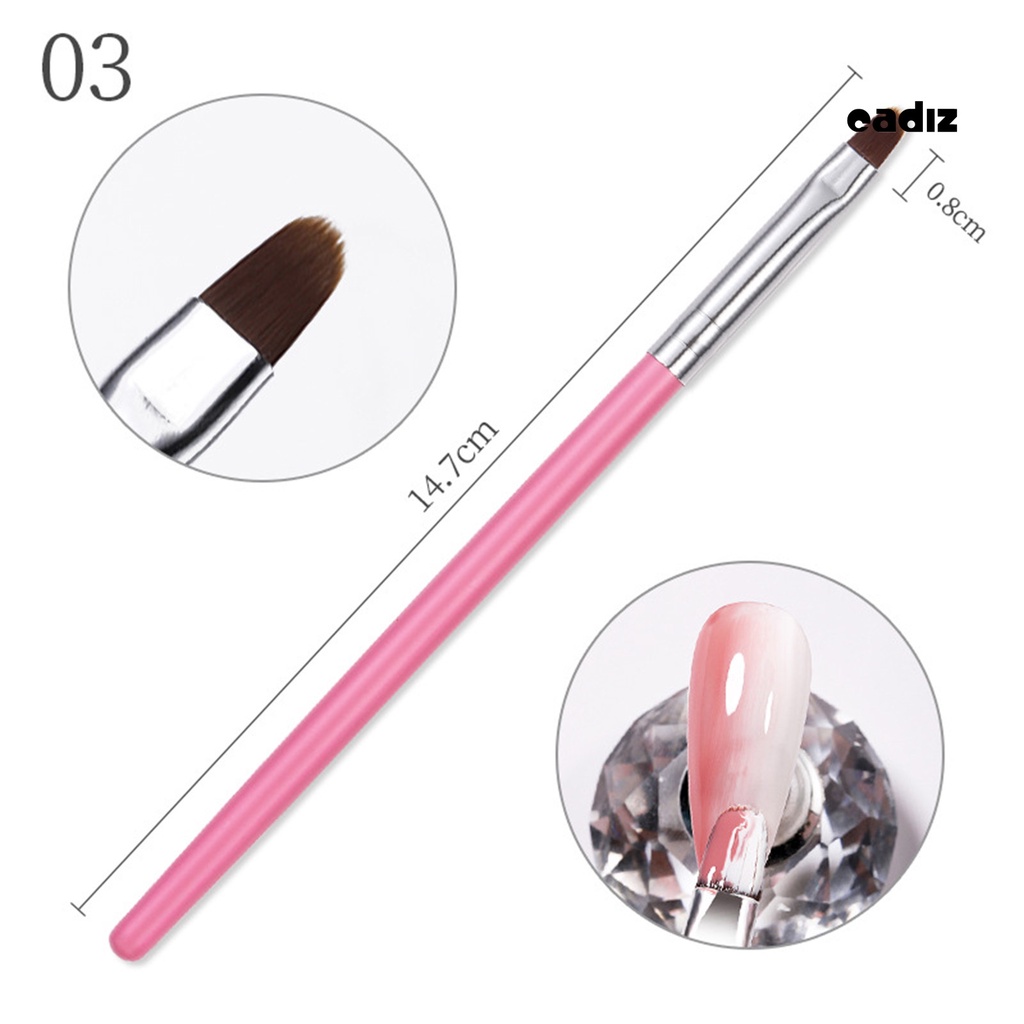 Cọ Vẽ Móng Tay Nghệ Thuật Bằng Sợi Nylon Siêu Nhẹ Có Thể Tái Sử Dụng